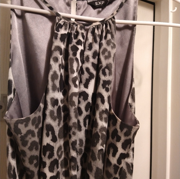 Express Animal Print Dress Med - Picture 2 of 4